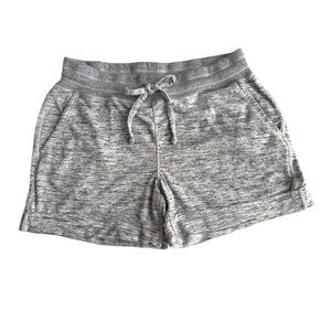 90 Degree By Reflex Heather Gray Athletic Drawstring Shorts